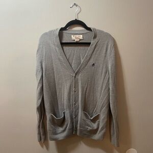 Original Penguin Men's Gray Cardigan Sweater